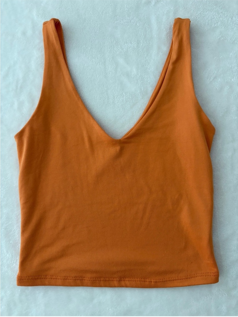 Sincerely Jules Orange V-Neck Tank Top